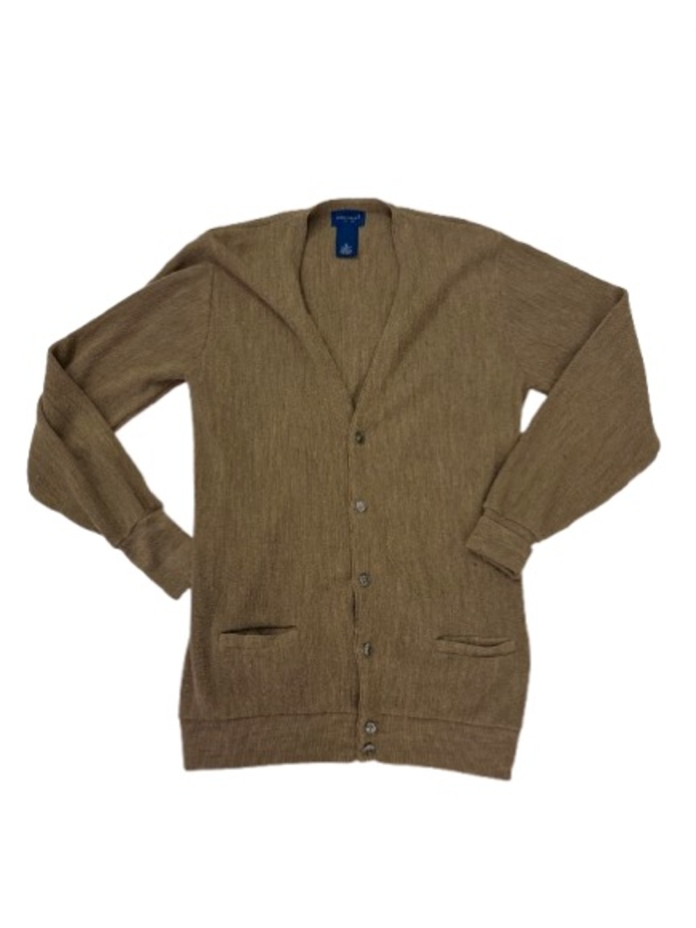 Towncraft Brown Button Front V-Neck Cardigan